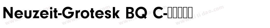 Neuzeit-Grotesk BQ C字体转换